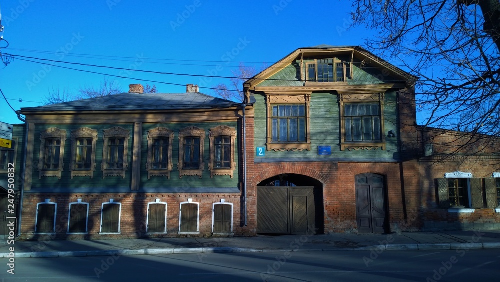 old house in Vladimir city, Russia
