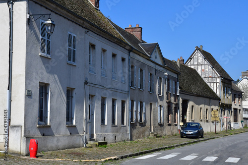 Dangu, France - april 3 2017 : picturesque village in spring photo