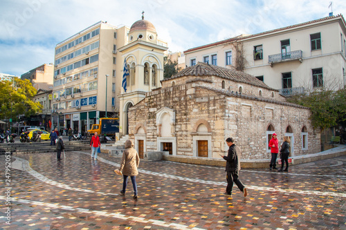 Monastiraki Square in Athens, Greece