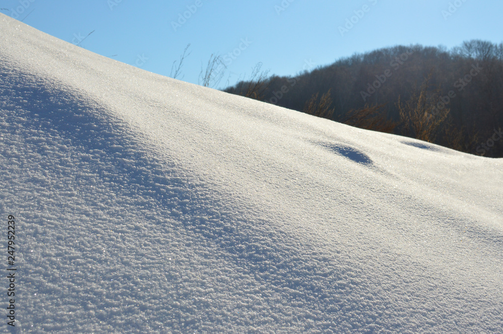 snow-covered hill