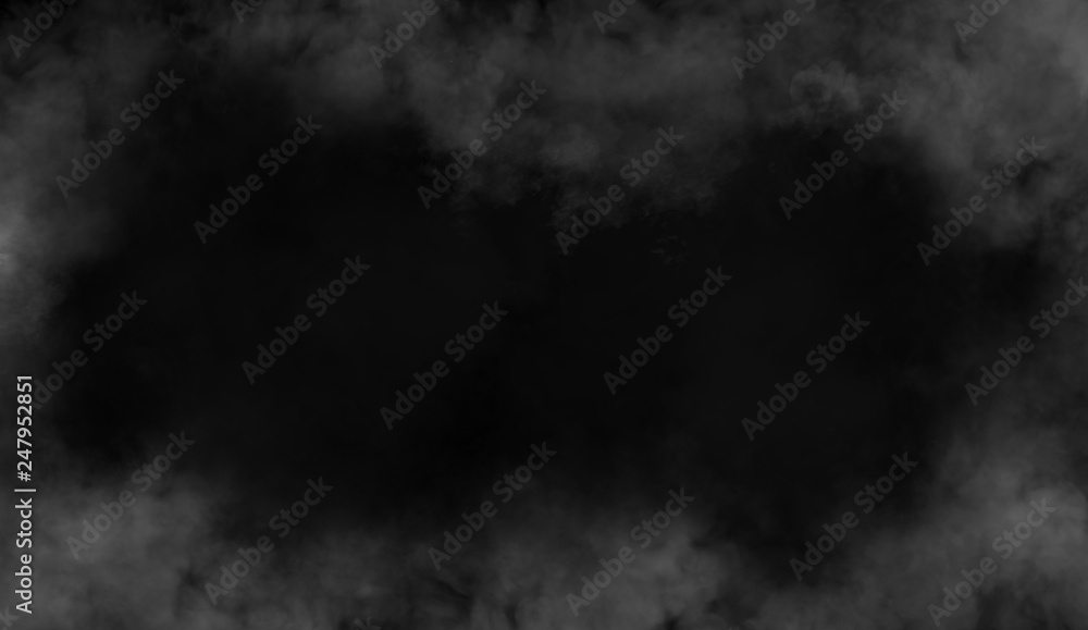 Frame smoke misty texture effect for film , text or space . Border texture overlays