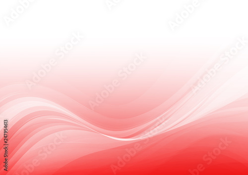 Abstract shapes on red background