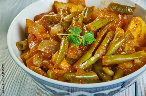 French Beans and Potatoes Subji