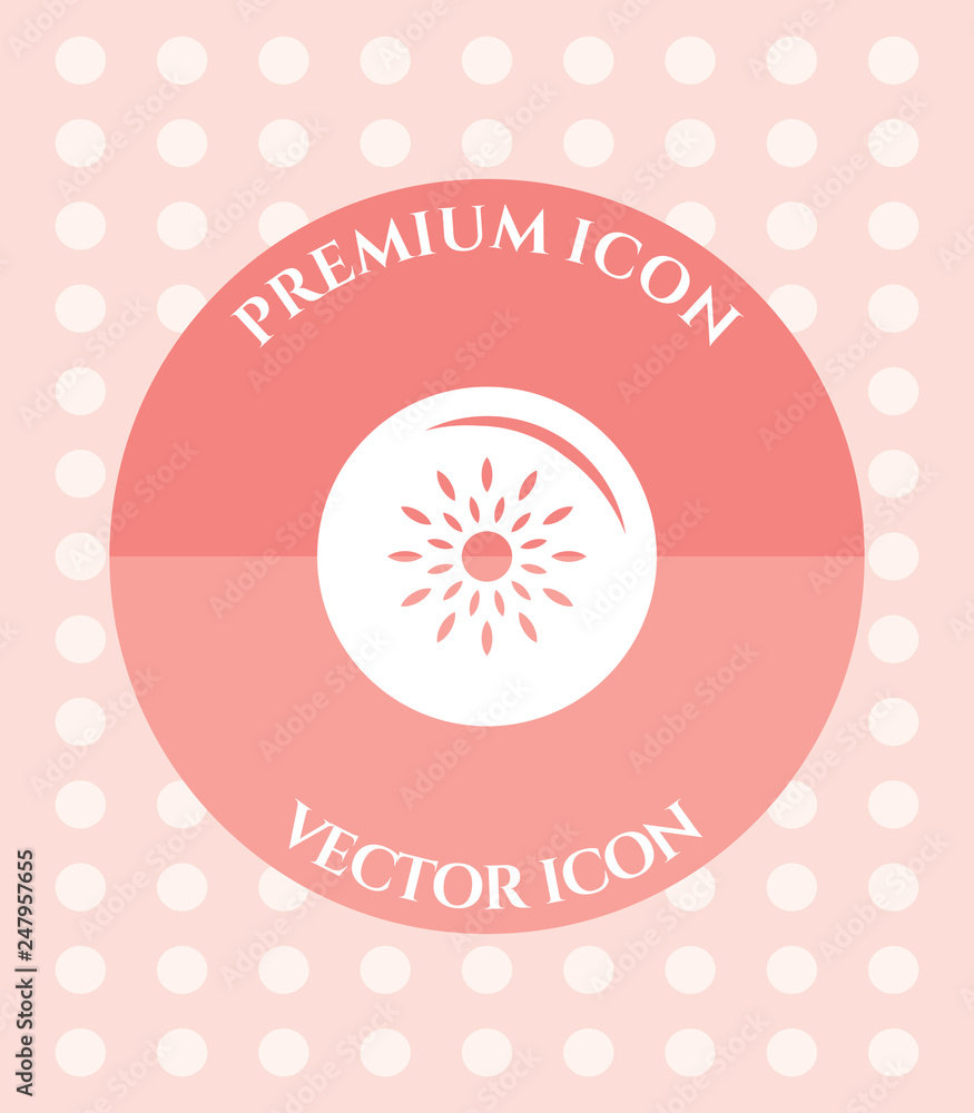 Naklejka premium Ripe Passion Fruit Icon for Web, Applications, Software & Graphic Designs.