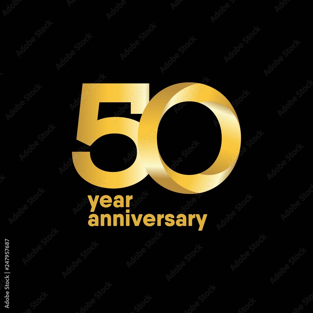 50 Year Anniversary Vector Template Design Illustration 50 Year Anniversary Vector Template Design Illustration