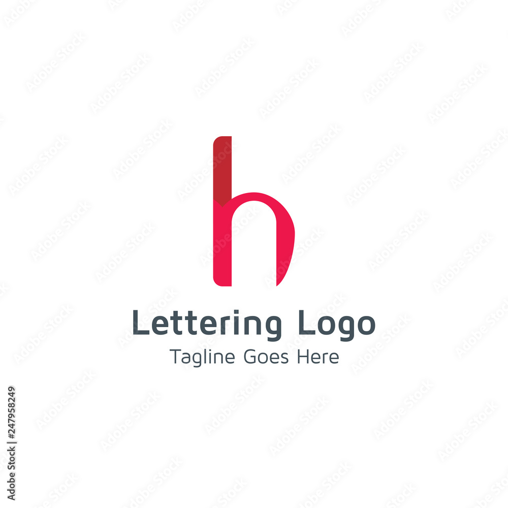Lettering H Vector Lettering H Vector