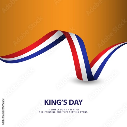 King's Day Vector Template Design Illustration photo
