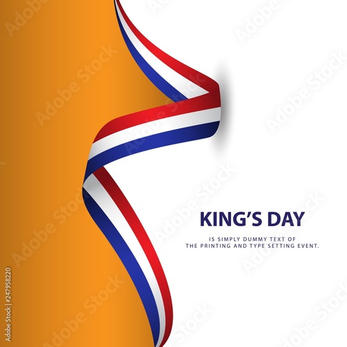 King's Day Vector Template Design Illustration