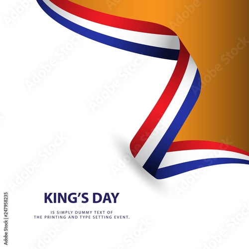 King's Day Vector Template Design Illustration