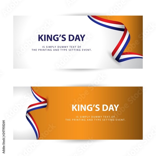 King's Day Vector Template Design Illustration