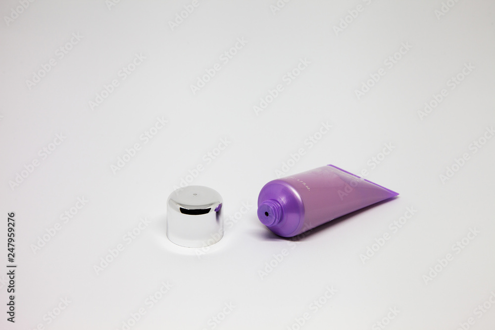 purple open tube cream purple open tube cream