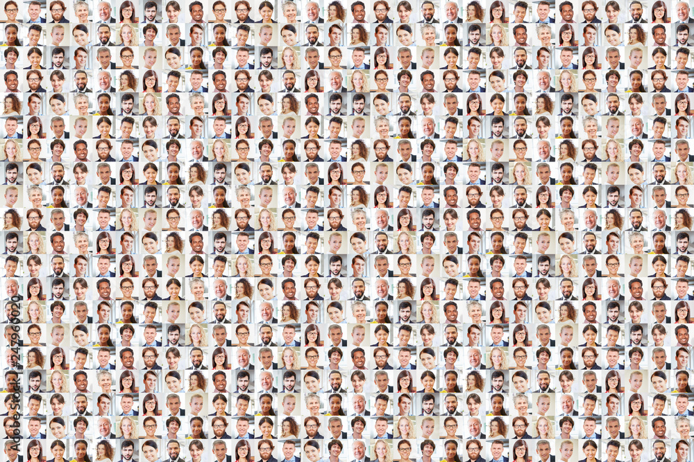 Fototapeta premium Viele Leute als Business Team Gruppe