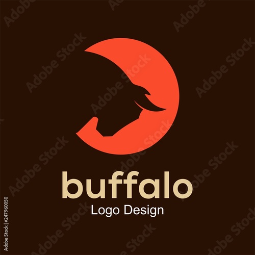 Buffalo logo design template
