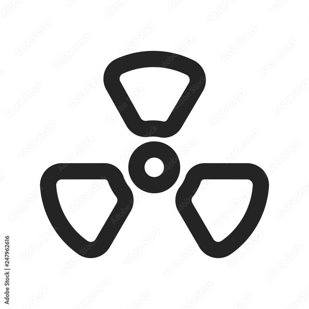 Nuclear vector icon