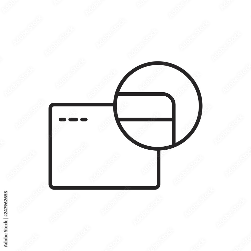 Fototapeta premium Credit card vector icon