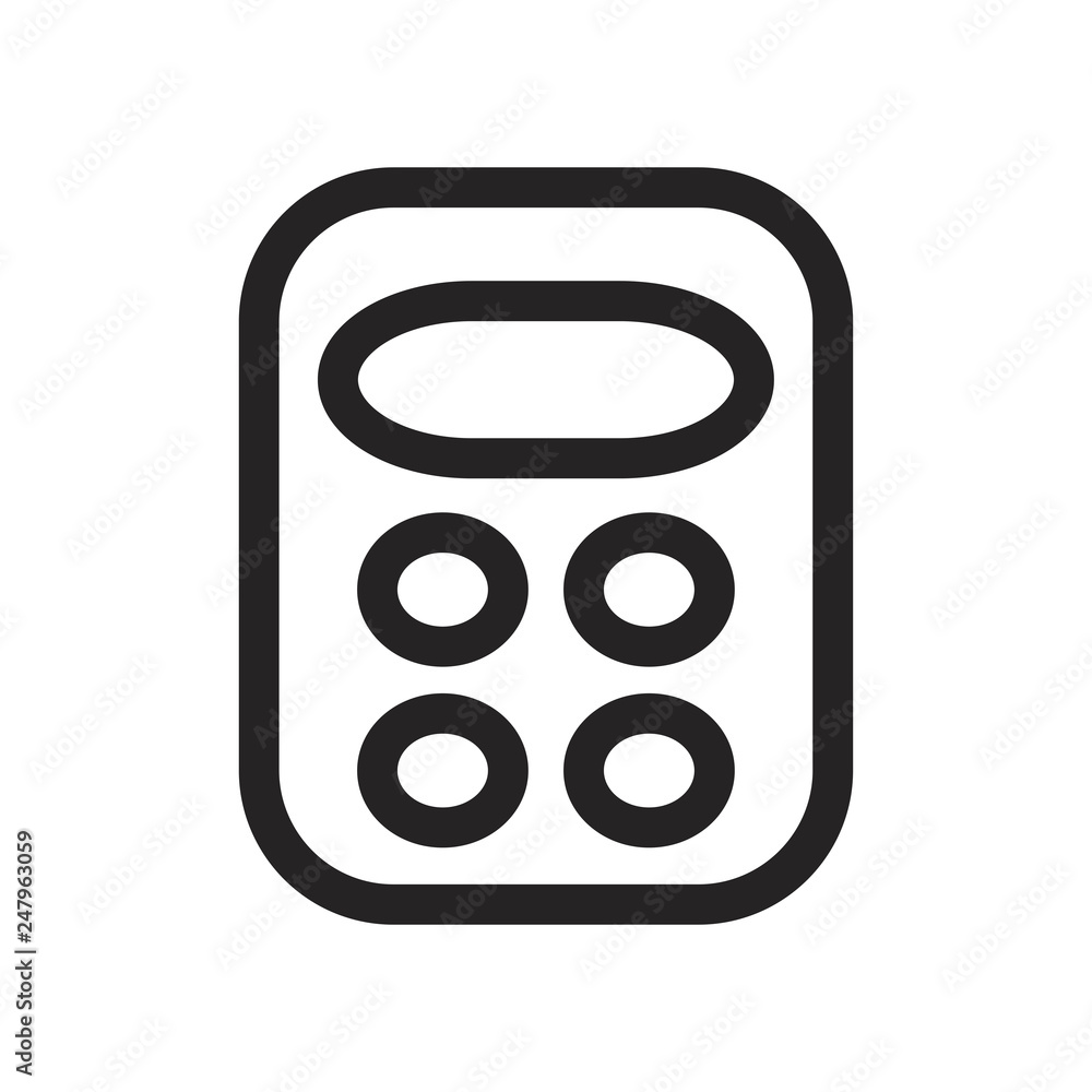 Calculator vector icon Calculator vector icon