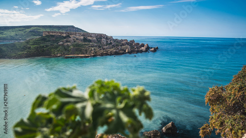 Colorful morning seascape of Mediterranean Sea. Malta