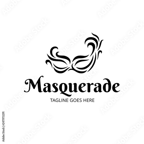 Vector Masquerade Logo Design Template