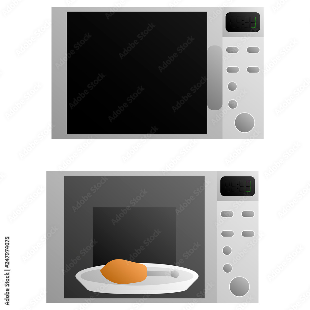 Fototapeta premium Microwave with food