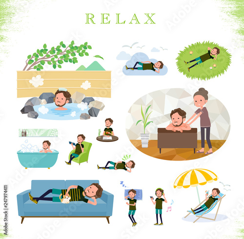 flat type Middle men sportswear_relax