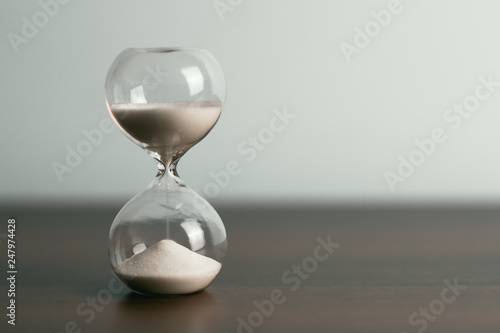 Hourglass as time concept
