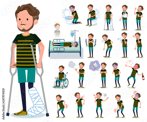 flat type Middle men sportswear_sickness