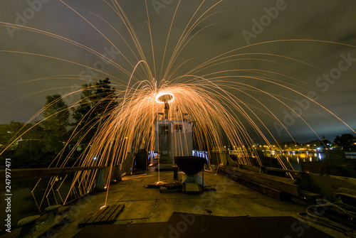 Sparks in the night