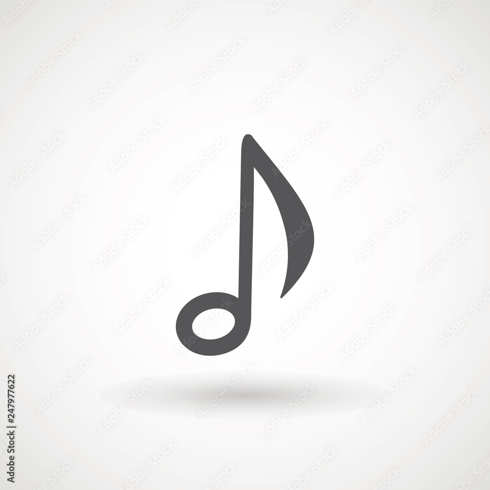 Music note icon in trendy flat style isolated on background. Music note icon page symbol for your web site design logo, app, UI. Vector illustration, EPS10. - Vector. Music note icon in trendy flat style isolated on background. Music note icon page symbol for your web site design logo, app, UI. Vector illustration, EPS10. - Vector.