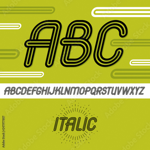 Vector cool capital alphabe...