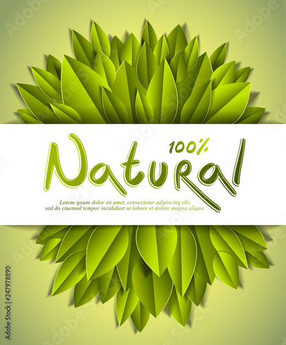 100 percent natural card wi...