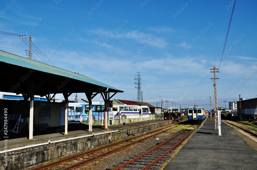 Nakaminato station in Hitachinaka, Ibaraki, Japan 