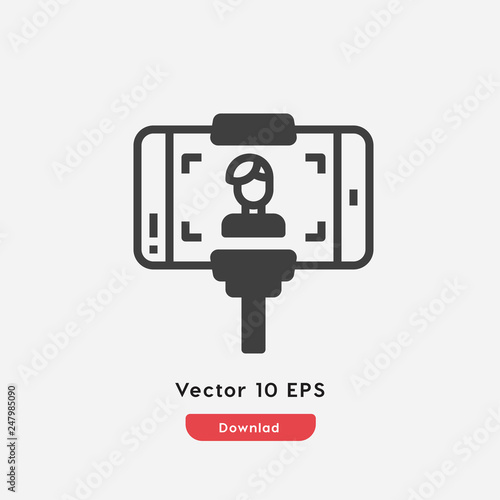 selfie icon vector