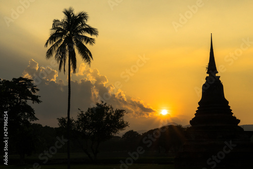 Photography Wat Mahatat Sunset Sukhothai