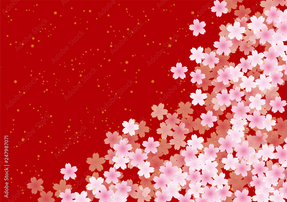 桜 花 和風 背景 赤 斜め Stock Vector Adobe Stock 桜 花 和風 背景 赤 斜め Stock Vector Adobe Stock