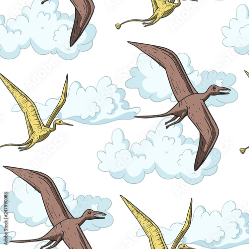 Pteranodon Dinosaur in the sky.