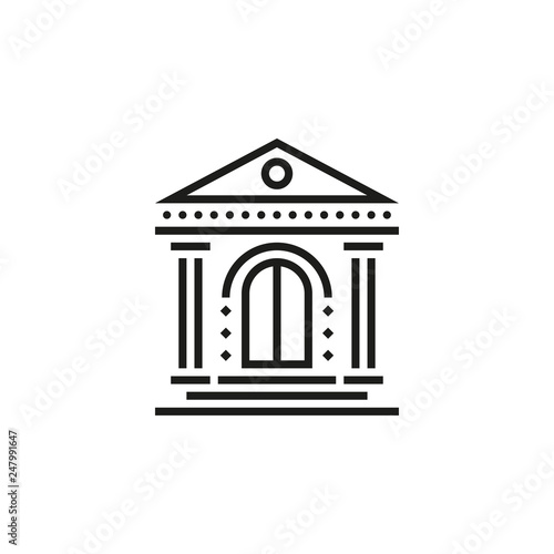 Bank icon. Vector 