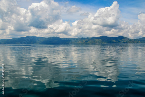 Beautiful view of  Lake Toba. This view from Samosir Island, North Sumatra, Indonesia © kritiya