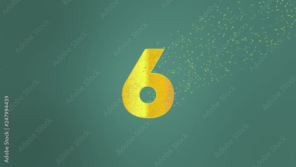 Golden Numbers Wind Dissolve Counting Up 6 to 10 Golden Numbers Wind Dissolve Counting Up 6 to 10