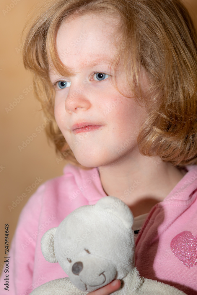 Child with plush toy Child with plush toy