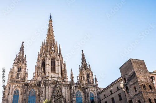 Cathédrale Sainte Croix ou cathédrale Sainte Eulalie, Barcelone, Espagne