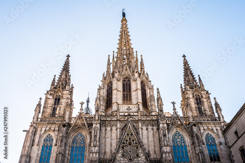 Cathédrale Sainte Croix ou cathédrale Sainte Eulalie, Barcelone, Espagne