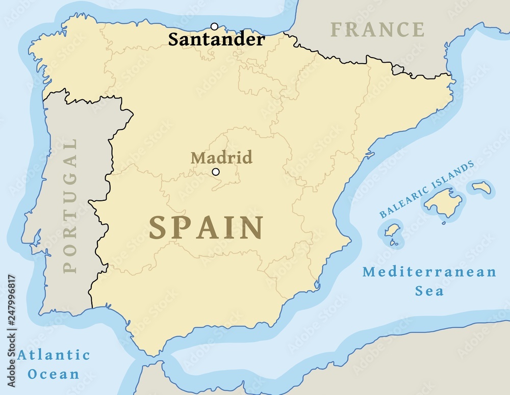 Santander map location