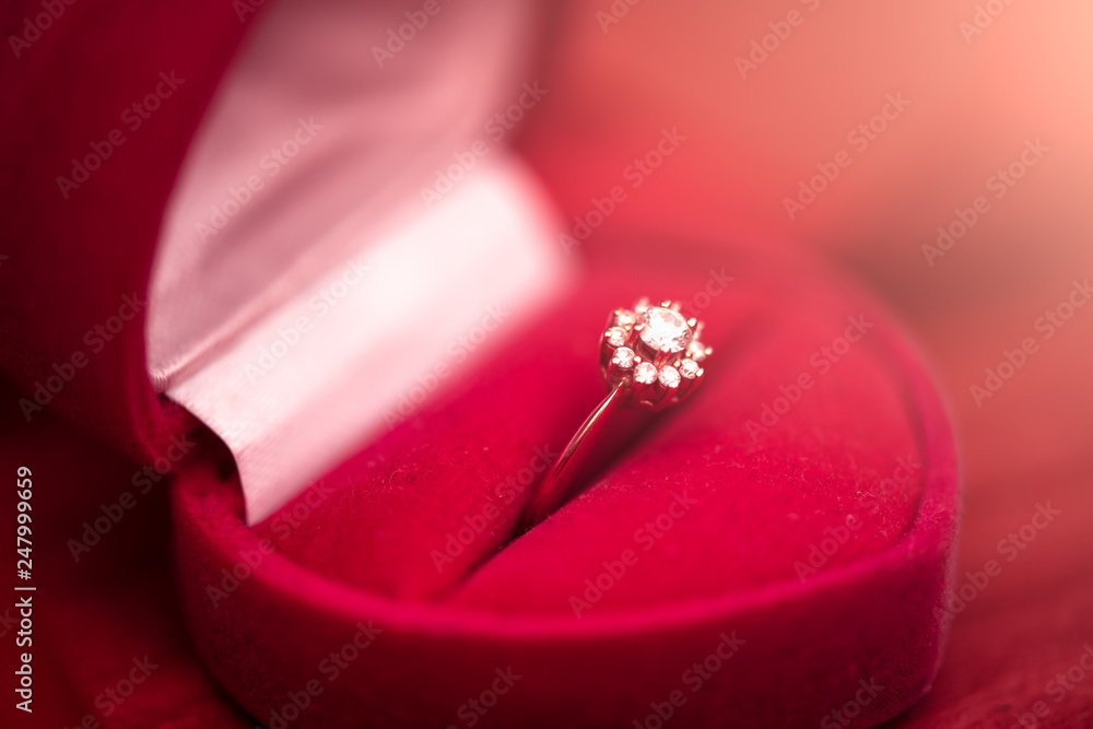 diamond engagement ring into a pink heart box diamond engagement ring into a pink heart box