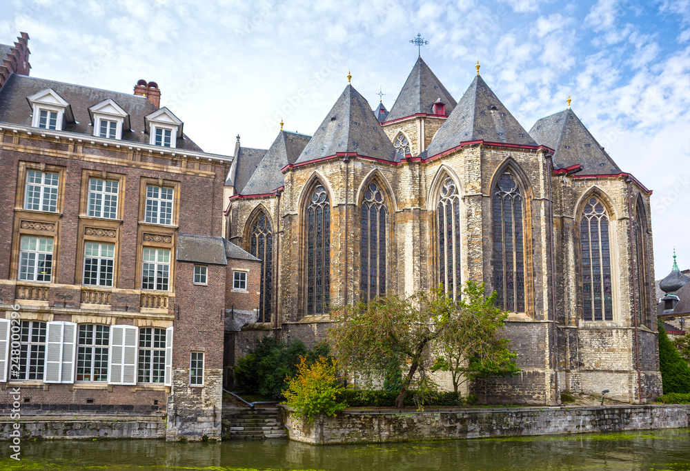 Saint Michael Church is a Catholic church in Gothic style,  Gent, Belgium