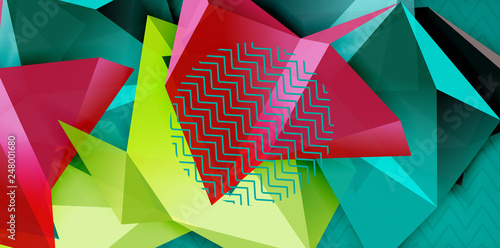 Triangular low poly background design