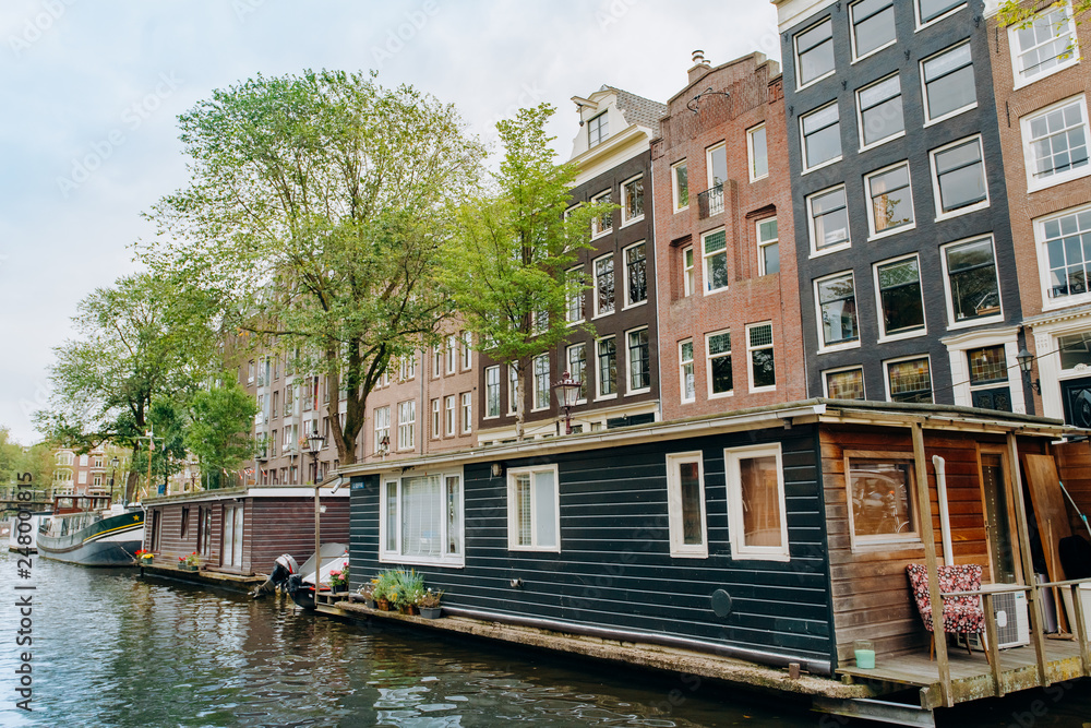 Floating house at Amsterdam