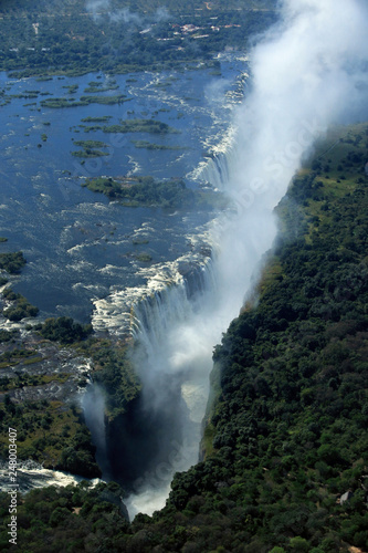 Victoria Falls, Aerial view, Zimbabwe