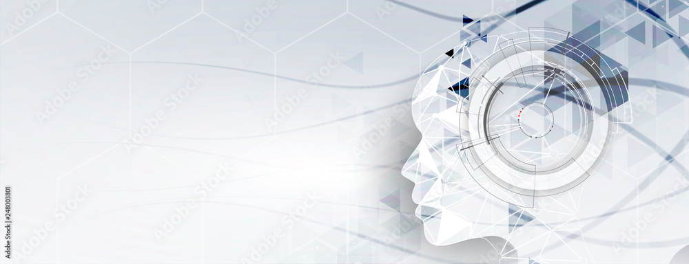 Conceptual technology illustration of artificial intelligence Conceptual technology illustration of artificial intelligence
