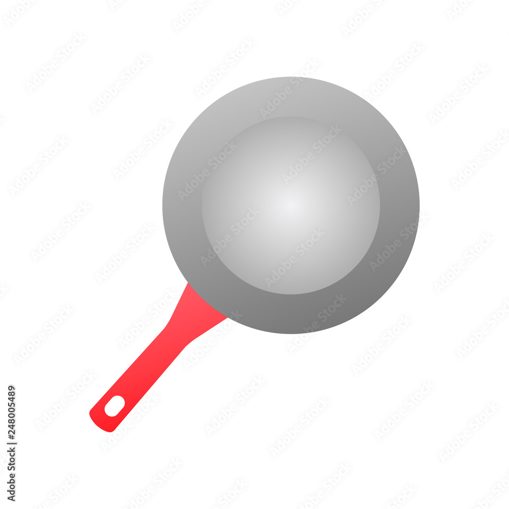 Pan. Realistic frying pan. Kitchen utensils for cooking food. Vector illustration. EPS 10. Pan. Realistic frying pan. Kitchen utensils for cooking food. Vector illustration. EPS 10.