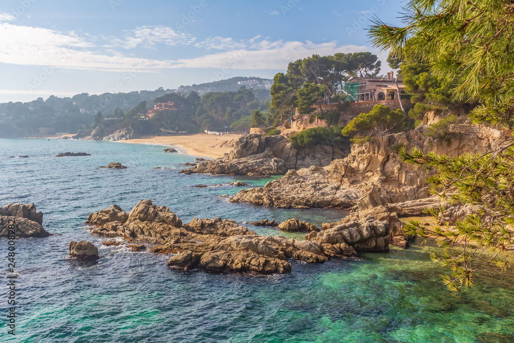 Fototapeta premium Cliffs Platja D'Aro - Costa Brava